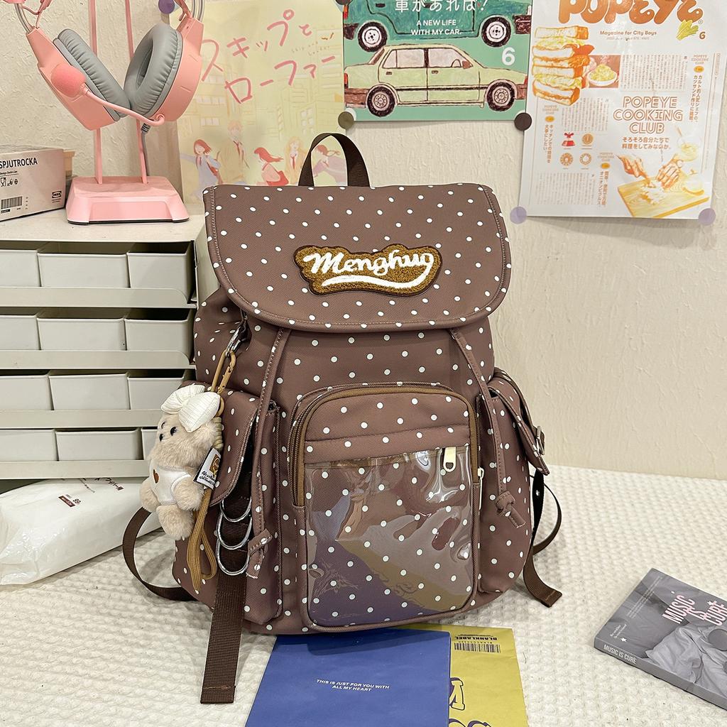 Schoolbag new lightweight backpack girls backpack solid color versatile schoolbag Korean version leisure college wind travel backpack