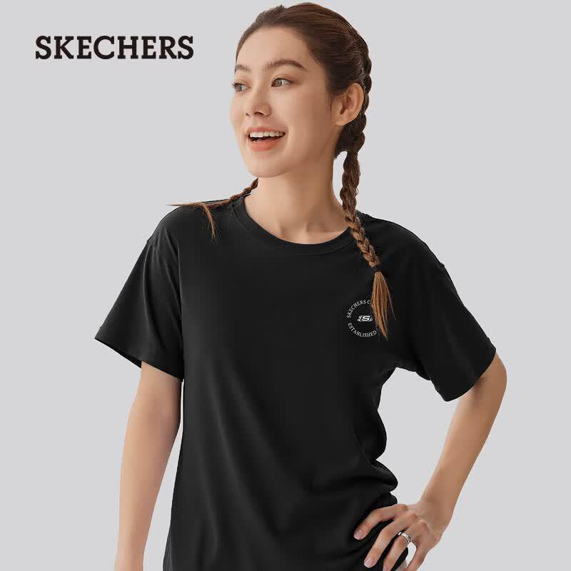 Skechers Women's Classic Summer Knit Short Sleeve T-Shirt