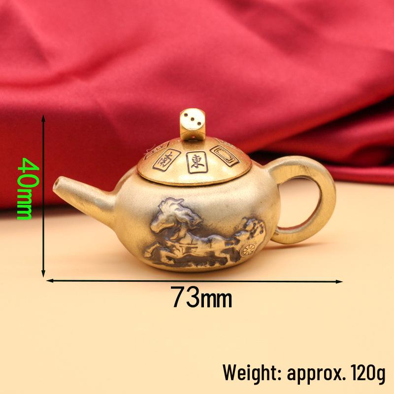 Messing Rotierender Sechsseitiger Handheld Dekompressions Fitness Ball - Fingerspitzen Gyroskop Ornament Geschenk