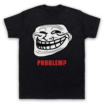 Trollface Meme Rage Comic Lustiger Troll Witz Internet Herren- und Damen-T-Shirt