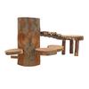Wooden Hamster Platform Toy Multifunctional Wood Chinchilla Activity Playground Stand Ladder for Playing Climbing Chewing