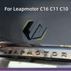 For Leapmotor B10 C10 C11 C16 Car Specialized Emblem Sticker Blackened Modified Colorful Front Rear Letter Sticker Black Warrior