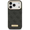 Guess 4G Logo Plate MagSafe Case for iPhone 17 Pro Black