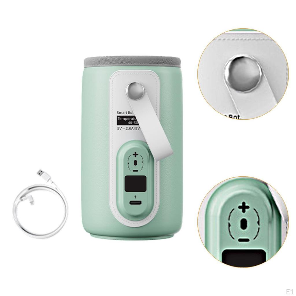 Milk Bottle Insulation Cover, Portable Warmer, Fast Heating USB Warmer Bottle, Adjustable