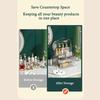 Pudełko do przechowywania kosmetyków z pokrywką i uchwytem Duży organizer na kosmetyki Szuflady na ekspozytory do pielęgnacji skóry Blat, Łazienka