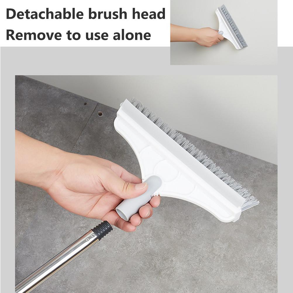 Floor Scrub Brush with Detachable Long Handle 120 degrees  Rotating Shower Floor Scrubber Household