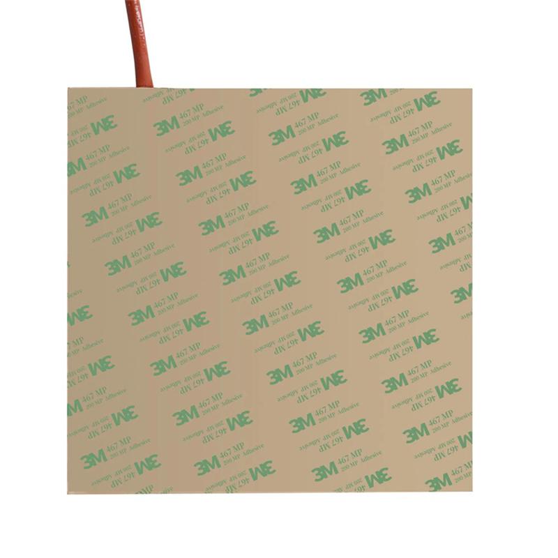 Silikon Heizbett Heizmatte Wasserdicht 200MM 300MM 12V 24V 220V für Ender3 CR10 Heizbett 200/350/500/600W 3D-Druckerteil