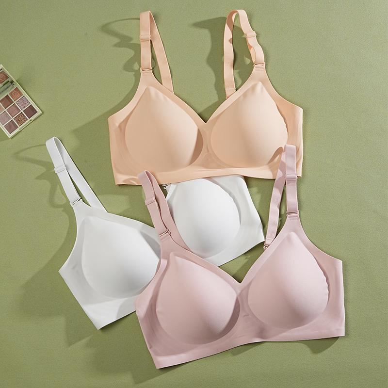 1PCS Sexy Seamless Bras Lady Push Up Underwear Sleep Removable Padded Bralette One Piece Brassiere Wireless Comfort Intimate