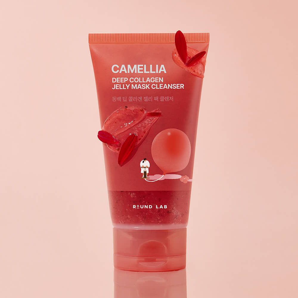 ROUND LAB Camellia Deep Collagen Jelly Pack Cleanser 150ml PDRN & Collagen Hydrating Facial Cleanser