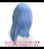 CaseEden Cosplay Wig, Short, Heat-Resistant, Light Blue & White Mix Colors, Set of 2 Wig Nets