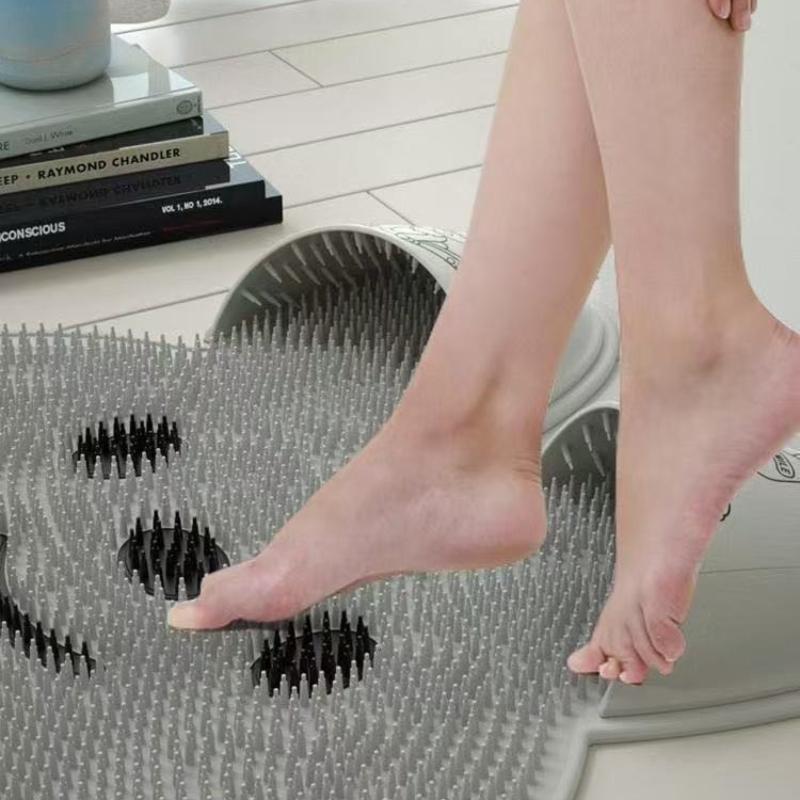 Neue Silikon-Duschmatte Anti-Rutsch Badezimmer Fußschrubber Pad Peeling Massage Bodenmatte zur Entfernung abgestorbener Haut