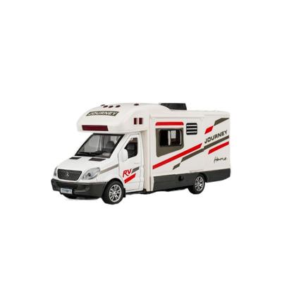 1/32 Luxusní RV Rekreační Odlévaná Vozidla Model Auta Kempovací Dodávka Obytný Vůz Cestovní Model Auta Zvuk a Světlo Dětská Hračka Dárek