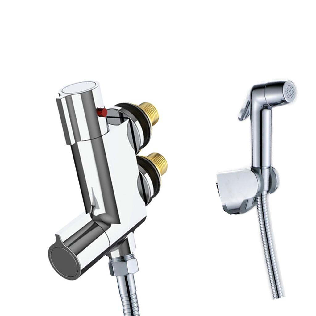 Ergonomic Bathroom Cleaning System Temperature Regulating Sprays Tool Quick Connection Bidet Sprayer for Quick Installation