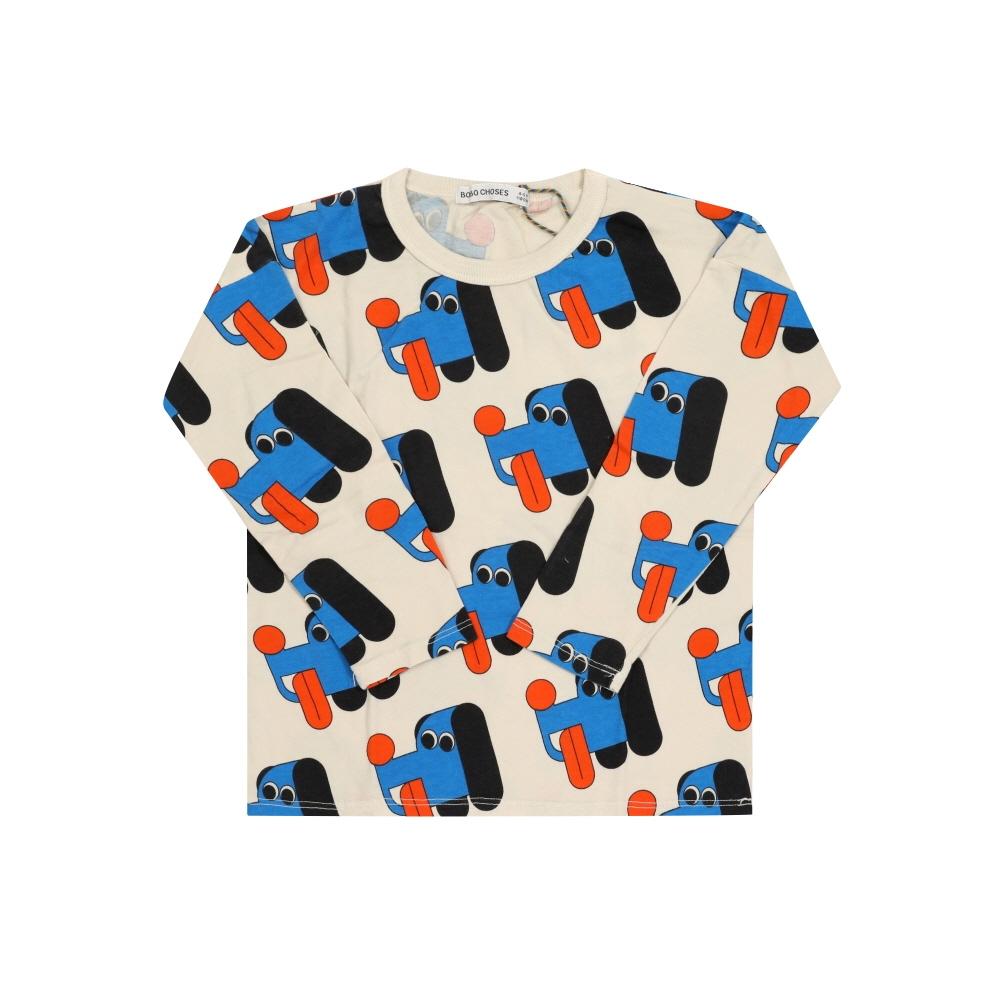 

Bobo Shoes Kids Long Sleeve T shirT Doggie maTe B225ac010 B225AC010 (8A)