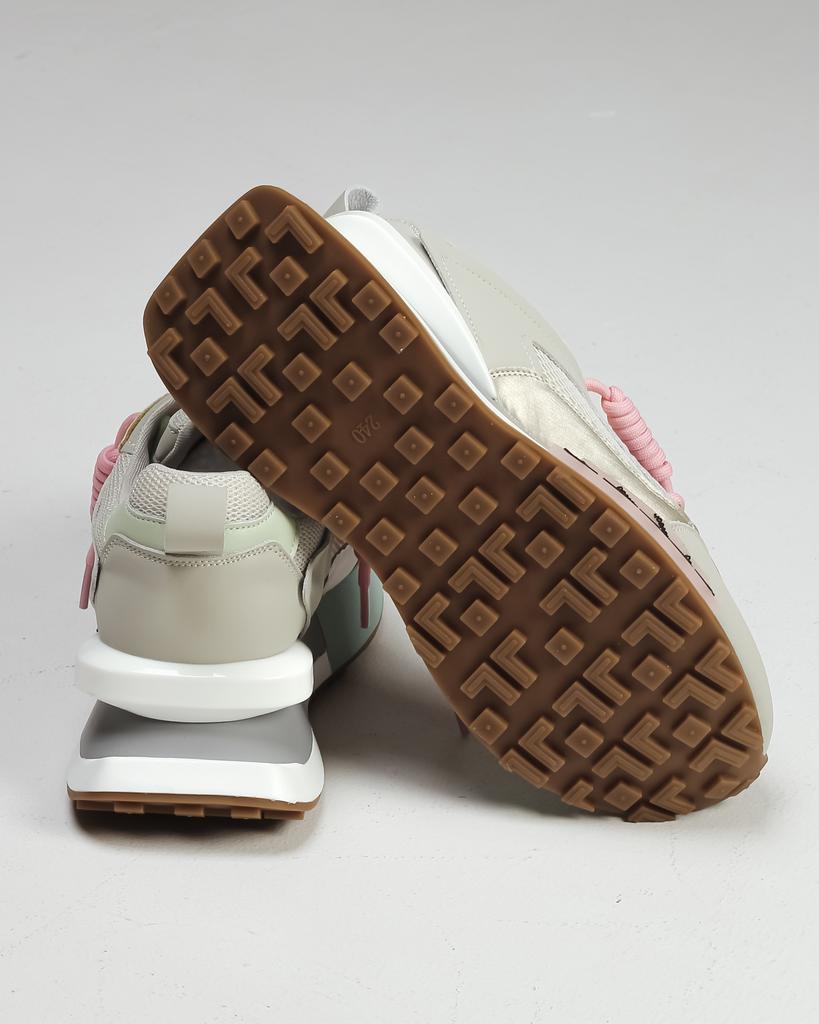 Spring Sneakers Lonza 184390 36 Gray Leather Textile