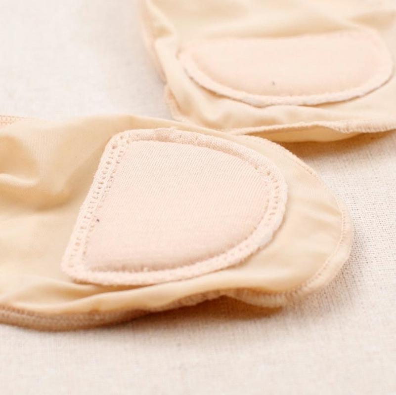 1 Pair Women Ultra Thin Invisible Shallow Mouth Non Slip Socks High Heel Forefoot Pad Socks