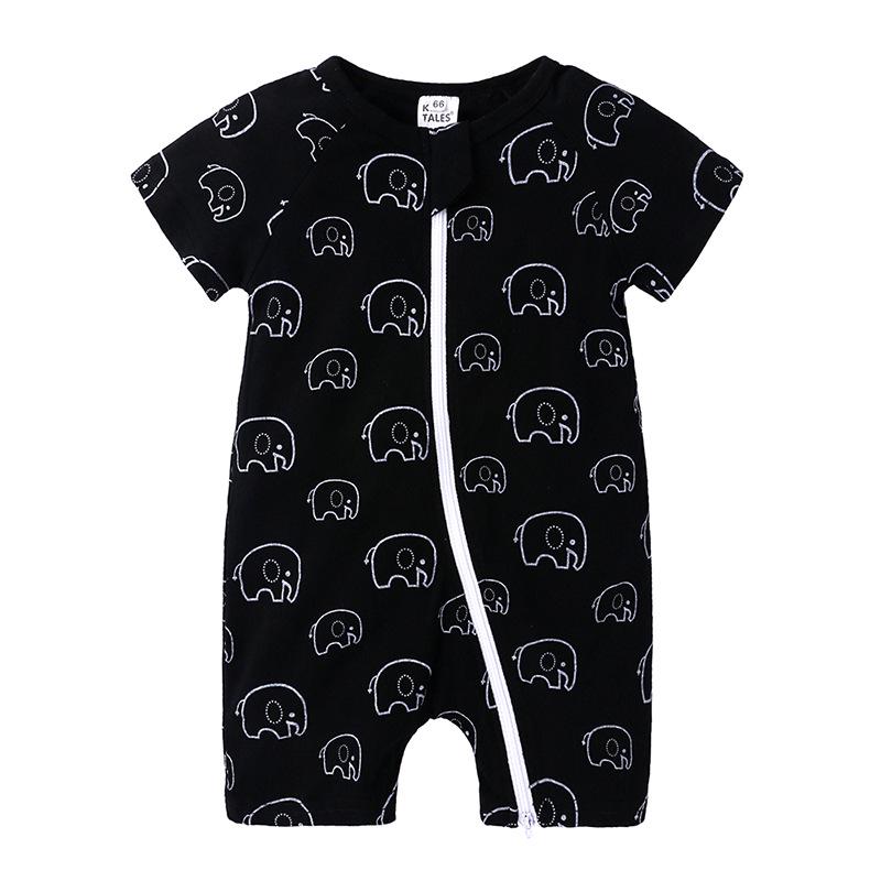 2026 Cotton Summer Bodysuit: Short Sleeve Romper for Newborns & Toddlers