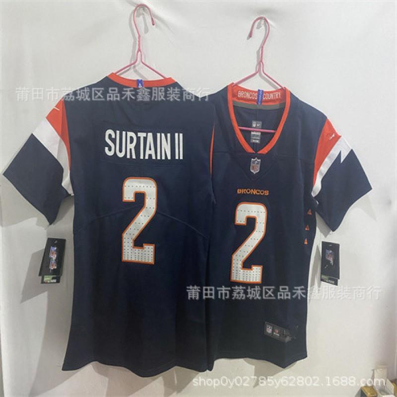 Denver Broncos NFL Football Jersey Kids Adults Cotton Team Uniform Size S M L XL XXL