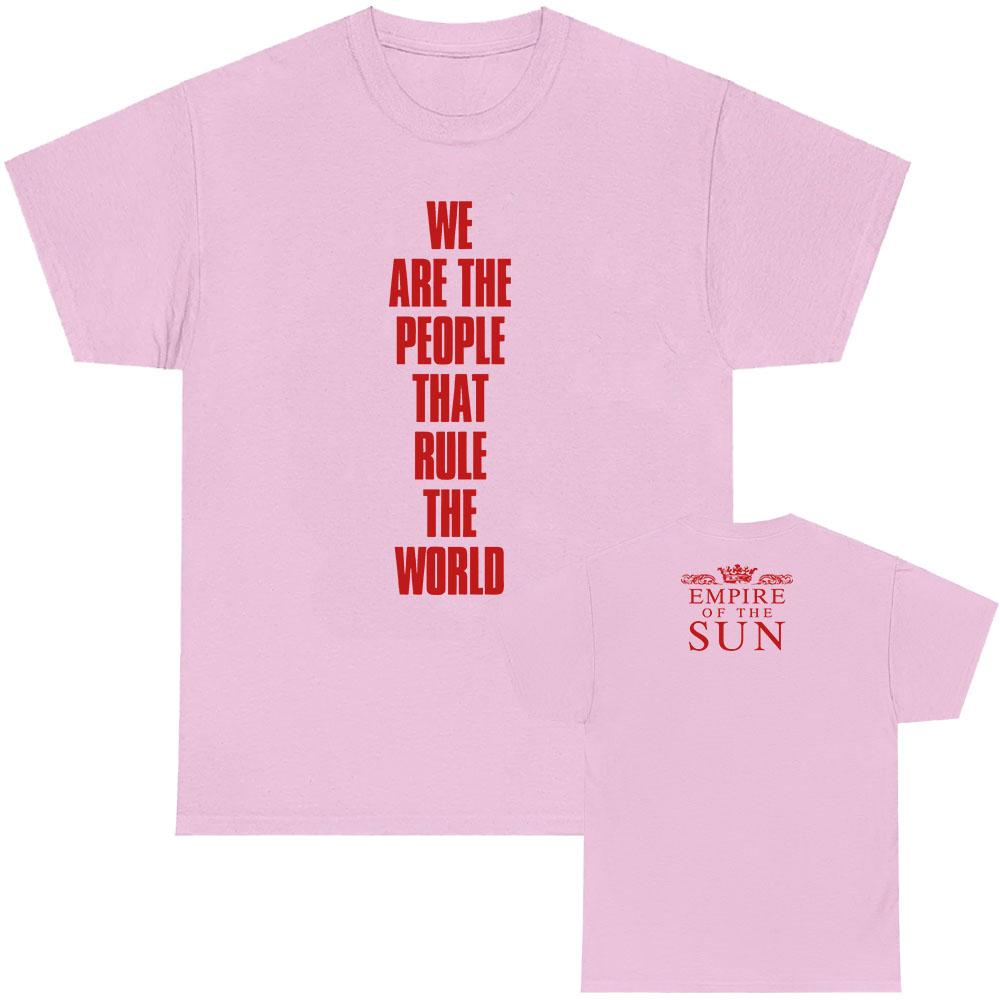 Wir sind das Volk T-Shirt Musikgruppe Empire of The Sun T-Shirts Kurzarm Baumwolle Unisex Streetwear Grafik Kleidung für Männer