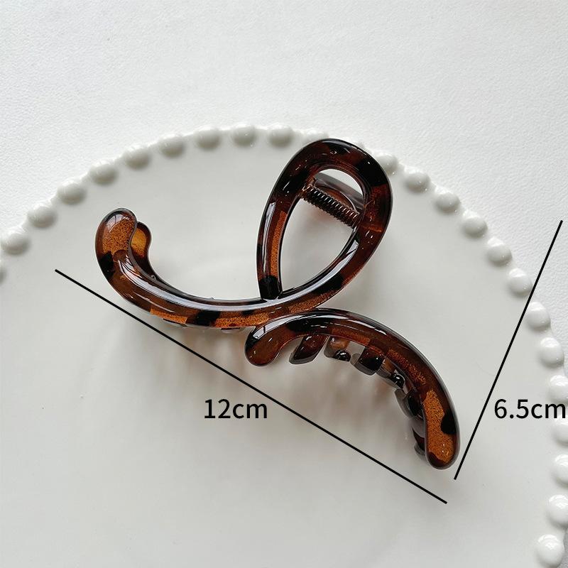 Clips de păr acrilic mare ondulat la modă pentru femei, coreean, culoare jeleu, acetat, geometric, cruce, accesorii de păr