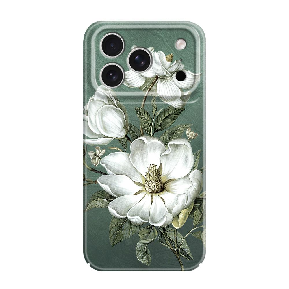 Gorgeous Magnolia Phone Case For iPhone 17 Air 16 16E 15 14 Plus Pro Max Film Hard Cover