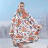 Hoodie Lazy Blanket Winter Casual Loose Kapuzenpullover Einheitsgröße Fleecedecke Home Service Nachthemd