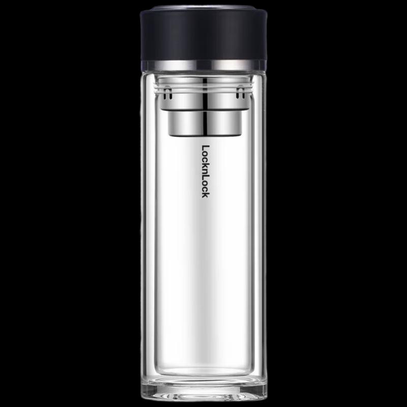 LOCK&LOCK Business Double-Wall Glass Tea Tumbler