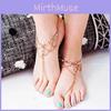 Stylish Womens Foot Chain With Geometric Design And Tassels For Summer Vacation Accessory