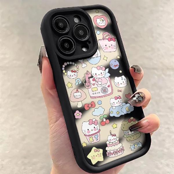 Angel KT Cat Graffiti Shell for Apple 13/14/15/16/17 Pro Max