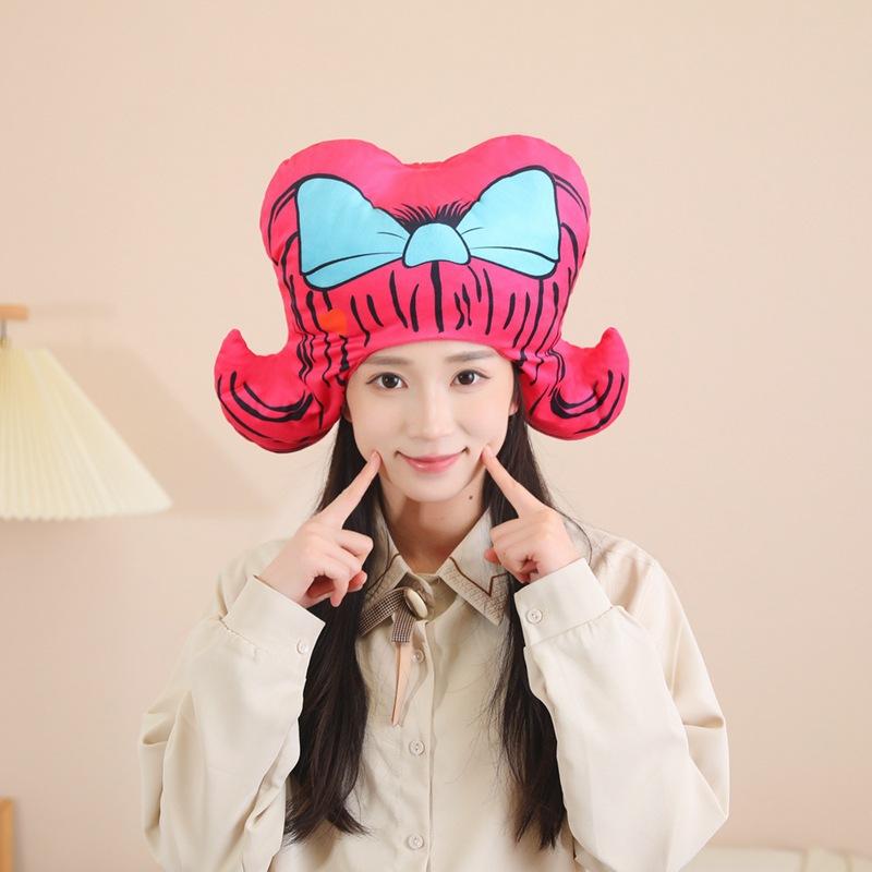 

Halloween bow wig hood hat, photo props, cartoon headgear, photo props, performance props 43*33CM0.15kg