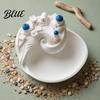 Blue Dome Ring Holder Santorinistyle Catchall Bowl Catch All Tray Organizer Greek Island Organizer Desktop Decor Shell Small Accessory Storage for