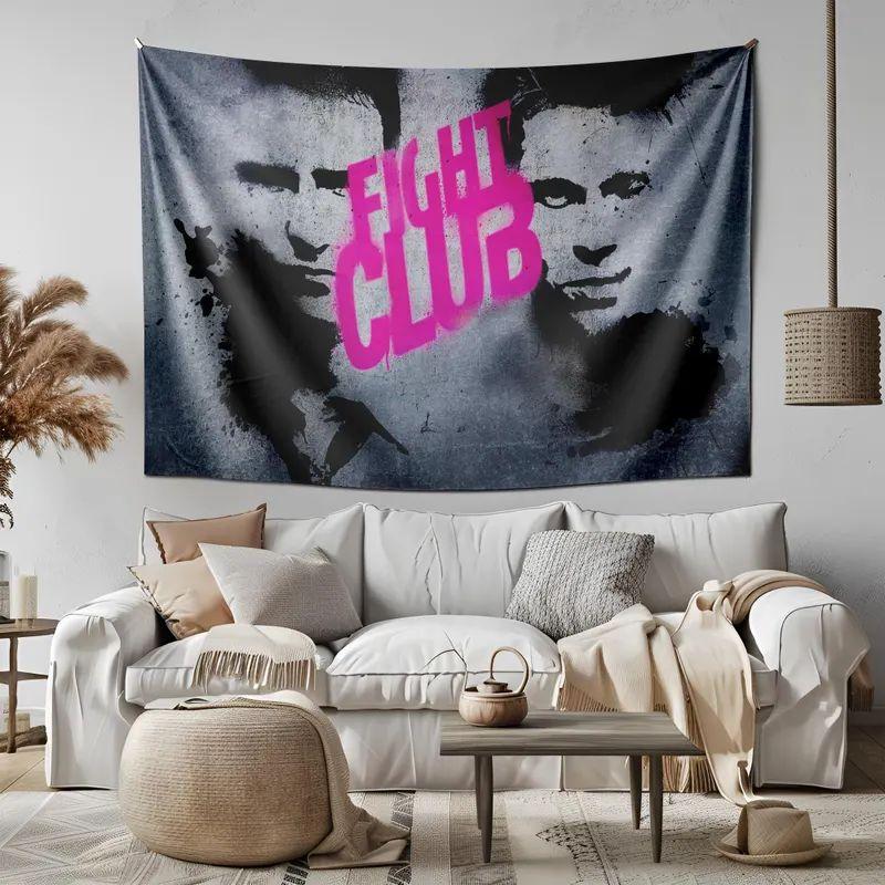 Tapestry Fight Club grunge movie Tyler 75x100 чёрный