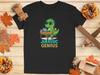 Dino with Laptop T-Shirt: Smart Dinosaur, Geeky Science Tee * Youth T-Shirt