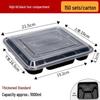 Disposable Multi-Compartment Lunch Box with Lid