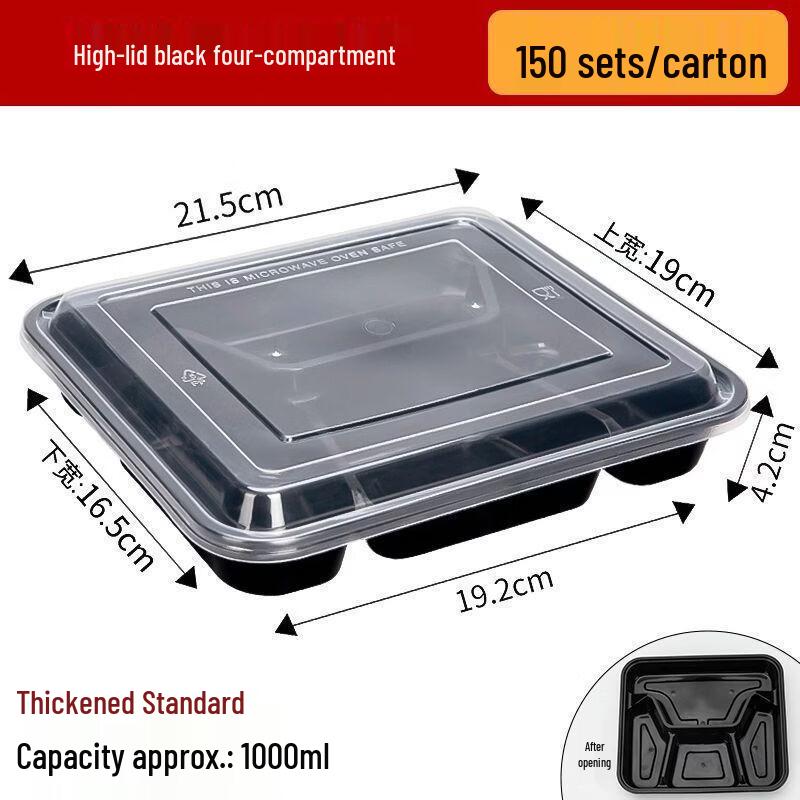 Disposable Multi-Compartment Meal Boxes
