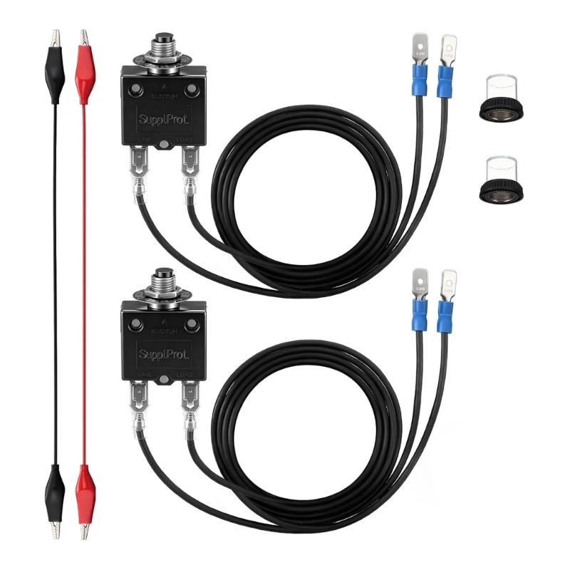 

Professional Resets Circuit Breaker Fuses Tester Set with 3A & 5amp Fuses Upgrades for HVAC Systems & Electrical Diagnostics 1