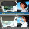 Car Sun Visor Extender, Polarized Anti Glare Sun Blocker Visor Extension Attachment HD Vision Day Night Safe Driving Auto SUV