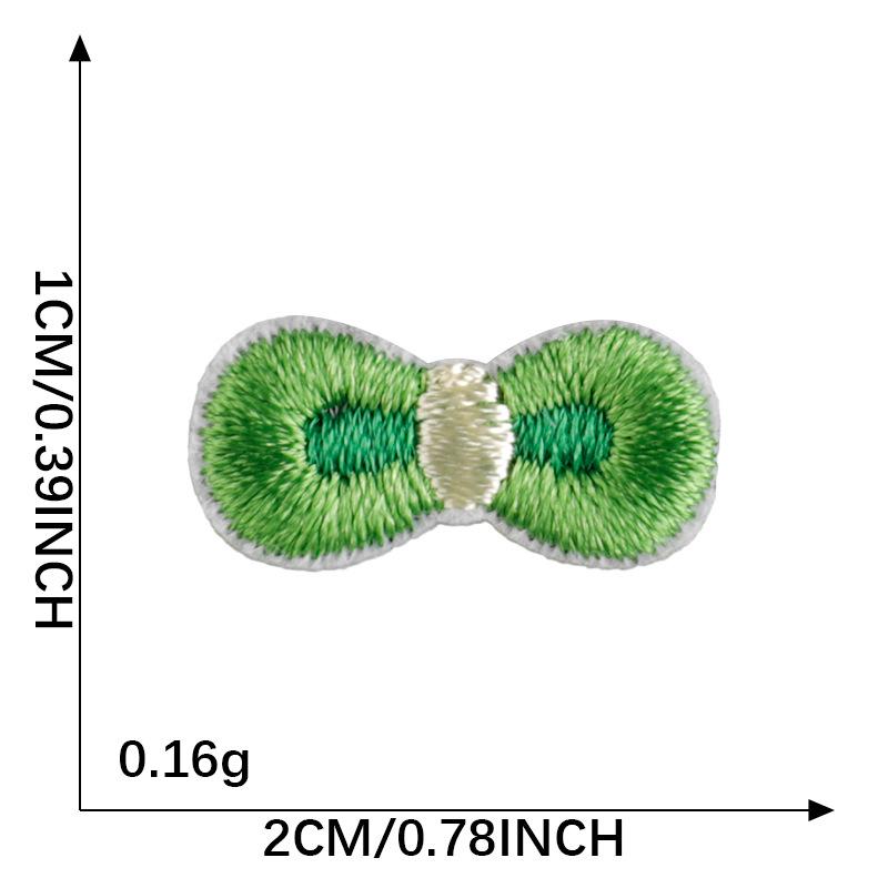 Patch de bordado de laço de desenho animado coreano para passar a ferro para acessórios DIY