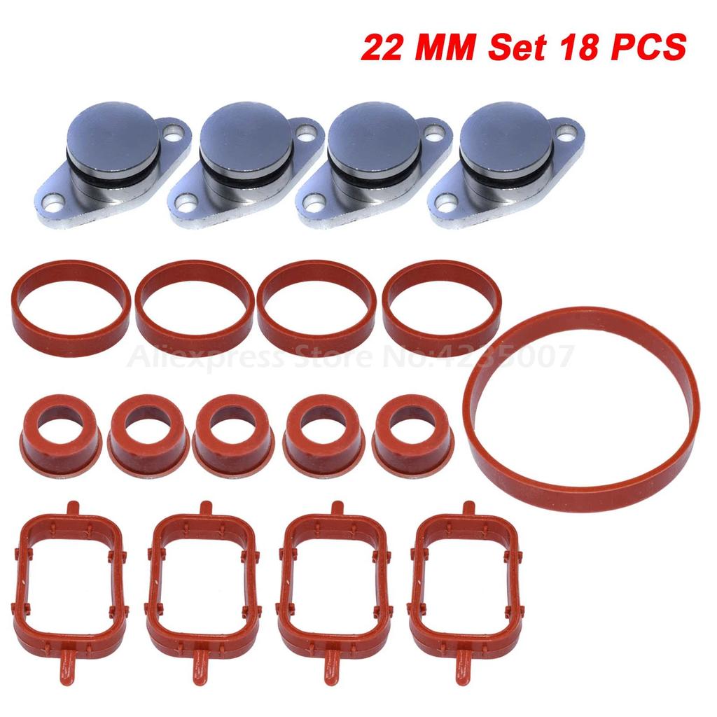Piatto Coperchi Vortice e Guarnizione Collettore di Aspirazione Per BMW M57 E39 E60 E53 E83 E61 E65 E70 E71 E92 X3 11617790198 Nuovo