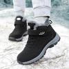 Men Snow Boots Casual Winter Platform Non-slip Warm Fur Ankle Boots Plush Outdoor Walking Hiking Boots Women Boots Size 36-46