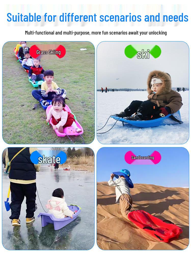 Upgraded Thickened Grass and Sand Sliding Board for Adults