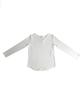 Antiqua Damen Basic Baumwolle V-Ausschnitt Langarm T-Shirt, NA-00105, Größe XL, 03, Off-White