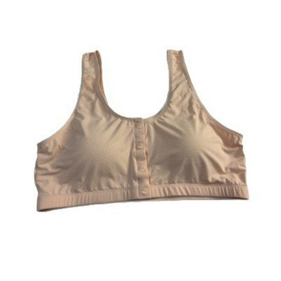 Modal Bamboo Fiber Front-Opening Bra for Plus Size, Middle-Aged, and Elderly - Vest Style