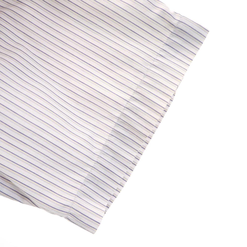 VOLCOM Striped Pattern Short sleeve shirt L Blue Men's Used