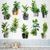 Green Palm Plant Wall Decals Large Size Wall Mural Creative Plant Bonsai Wall Stickers  Living Room