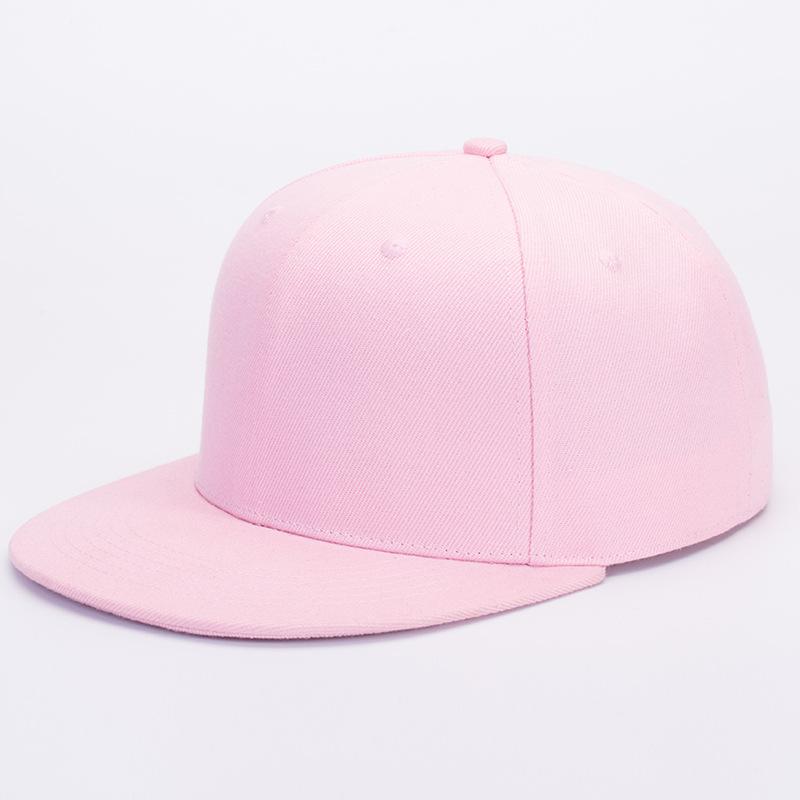 Unisex Flat Brim Baseball Cap For Men Women Fashion Color Plain Snapback Hat Outdoor Leisure Patchwork Hip Hop Sun Hats