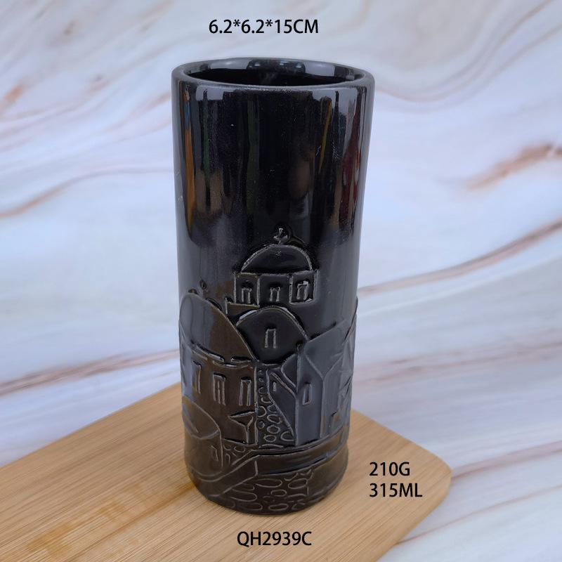 Hawaiian Ceramic Cup TIKI Creative Cocktail Cup Embossed Water Cup Tiki Cup Zombie Face