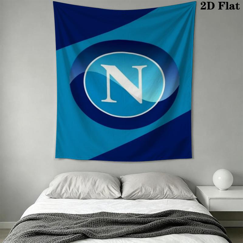 Napoli Wall Tapestry Aesthetic Wall Hanging Printed Fabric Blanket Decorative Tapestries for Bedroom Living Room Home Decor