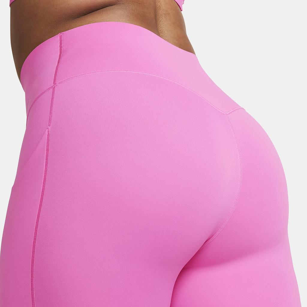 Nike Universal Solid Color Logo High Waist Leggings Women Leggings Playful-Pink DQ5897-675