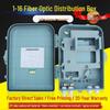 Dual-Use Fiber Optic Splitter Box: 16-Core Indoor/Outdoor, 24-Core FTTH Hallway, Pole & Wall Mount.
